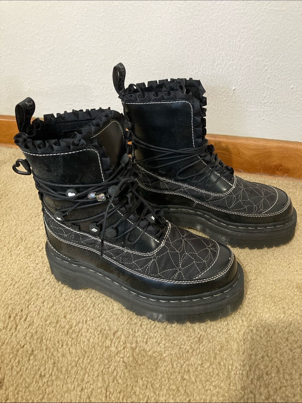 Dr Martens Jadon Frill Boots Size 7